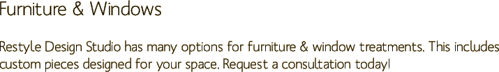 Furniture & Windows